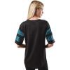 imageUltra Game Womens NFL Lace Up Tee Shirt Penalty BoxTeam Color