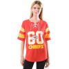 imageUltra Game Womens NFL Lace Up Tee Shirt Penalty BoxTeam Color
