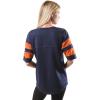 imageUltra Game Womens NFL Lace Up Tee Shirt Penalty BoxTeam Color