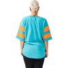imageUltra Game Womens NFL Lace Up Tee Shirt Penalty BoxTeam Color