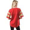 imageUltra Game Womens NFL Lace Up Tee Shirt Penalty BoxTeam Color