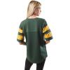 imageUltra Game Womens NFL Lace Up Tee Shirt Penalty BoxTeam Color