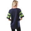 imageUltra Game Womens NFL Lace Up Tee Shirt Penalty BoxTeam Color
