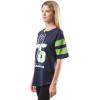 imageUltra Game Womens NFL Lace Up Tee Shirt Penalty BoxTeam Color