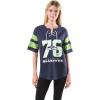 imageUltra Game Womens NFL Lace Up Tee Shirt Penalty BoxTeam Color