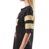 imageUltra Game Womens NFL Lace Up Tee Shirt Penalty BoxTeam Color