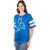 imageUltra Game Womens NFL Lace Up Tee Shirt Penalty BoxTeam Color Updated