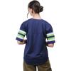 imageUltra Game Womens NFL Lace Up Tee Shirt Penalty BoxTeam Color Updated