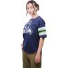 imageUltra Game Womens NFL Lace Up Tee Shirt Penalty BoxTeam Color Updated