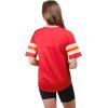imageUltra Game Womens NFL Lace Up Tee Shirt Penalty BoxTeam Color Updated