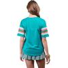 imageUltra Game Womens NFL Lace Up Tee Shirt Penalty BoxTeam Color Updated