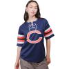imageUltra Game Womens NFL Lace Up Tee Shirt Penalty BoxTeam Color Updated