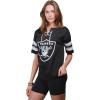 imageUltra Game Womens NFL Lace Up Tee Shirt Penalty BoxTeam Color Updated