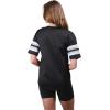 imageUltra Game Womens NFL Lace Up Tee Shirt Penalty BoxTeam Color Updated