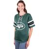 imageUltra Game Womens NFL Lace Up Tee Shirt Penalty BoxTeam Color Updated