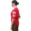 imageUltra Game Womens NFL Lace Up Tee Shirt Penalty BoxTeam Color Updated