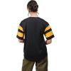 imageUltra Game Womens NFL Lace Up Tee Shirt Penalty BoxTeam Color Updated