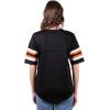 imageUltra Game Womens NFL Lace Up Tee Shirt Penalty BoxTeam Color Updated