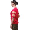 imageUltra Game Womens NFL Lace Up Tee Shirt Penalty BoxTeam Color Updated