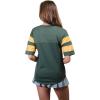 imageUltra Game Womens NFL Lace Up Tee Shirt Penalty BoxTeam Color Updated