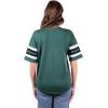 imageUltra Game Womens NFL Lace Up Tee Shirt Penalty BoxTeam Color Updated