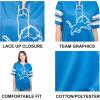 imageUltra Game Womens NFL Lace Up Tee Shirt Penalty BoxTeam Color Updated
