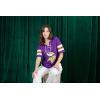 imageUltra Game Womens NFL Lace Up Tee Shirt Penalty BoxTeam Color Updated