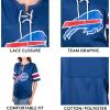 imageUltra Game Womens NFL Lace Up Tee Shirt Penalty BoxTeam Color Updated