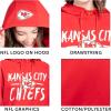 imageUltra Game Womens NFL Official Super Soft Tie Neck Hoodie SweatshirtTeam Color Updated