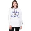 imageUltra Game Womens NFL Official Super Soft Tie Neck Hoodie SweatshirtWhite Updated