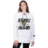 imageUltra Game Womens NFL Official Super Soft Tie Neck Hoodie SweatshirtWhite Updated