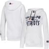 imageUltra Game Womens NFL Official Super Soft Tie Neck Hoodie SweatshirtWhite Updated