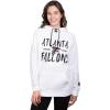 imageUltra Game Womens NFL Official Super Soft Tie Neck Hoodie SweatshirtWhite Updated