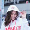 imageUltra Game Womens NFL Official Super Soft Tie Neck Hoodie SweatshirtWhite Updated