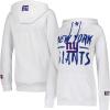 imageUltra Game Womens NFL Official Super Soft Tie Neck Hoodie SweatshirtWhite Updated