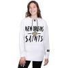 imageUltra Game Womens NFL Official Super Soft Tie Neck Hoodie SweatshirtWhite Updated