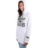 imageUltra Game Womens NFL Official Super Soft Tie Neck Hoodie SweatshirtWhite Updated