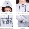 imageUltra Game Womens NFL Official Super Soft Tie Neck Hoodie SweatshirtWhite Updated