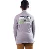 imageUltra Game Youth NFL Official Super Soft Quarter Zip Long Sleeve TShirtHeather Gray
