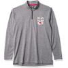 imageUltra Game Youth NFL Official Super Soft Quarter Zip Long Sleeve TShirtHeather Gray