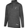 imageUltra Game Youth NFL Official Super Soft Quarter Zip Long Sleeve TShirtHeather Gray