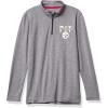 imageUltra Game Youth NFL Official Super Soft Quarter Zip Long Sleeve TShirtHeather Gray