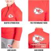 imageUltra Game Youth NFL Official Super Soft Quarter Zip Long Sleeve TShirtHeather Gray