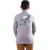 imageUltra Game Youth NFL Official Super Soft Quarter Zip Long Sleeve TShirtHeather Gray