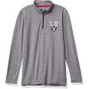 imageUltra Game Youth NFL Official Super Soft Quarter Zip Long Sleeve TShirtHeather Gray