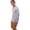 imageUltra Game Youth NFL Official Super Soft Quarter Zip Long Sleeve TShirtHeather Gray