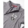 imageUltra Game Youth NFL Official Super Soft Quarter Zip Long Sleeve TShirtHeather Gray