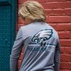 imageUltra Game Youth NFL Official Super Soft Quarter Zip Long Sleeve TShirtHeather Gray