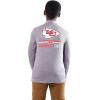 imageUltra Game Youth NFL Official Super Soft Quarter Zip Long Sleeve TShirtHeather Gray