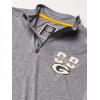 imageUltra Game Youth NFL Official Super Soft Quarter Zip Long Sleeve TShirtHeather Gray